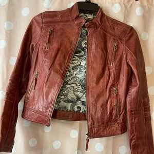 Barely worn Black Rivet leather jacket